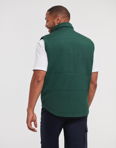 Russell Europe Heavy Duty Workwear Gilet, Bottle Green, 3XL bedrucken, Art.-Nr. 427005408