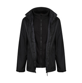 Regatta Classic 3-in-1 Jacket, Black, S bedrucken, Art.-Nr. 427171013