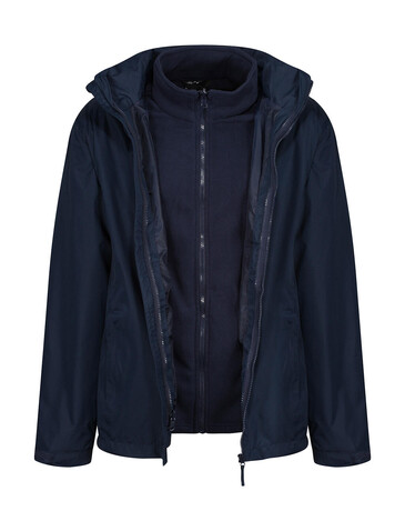 Regatta Classic 3-in-1 Jacket, Navy, S bedrucken, Art.-Nr. 427172003