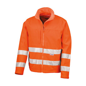 Result Hi-Vis Softshell Jacket, Fluorescent Orange, S bedrucken, Art.-Nr. 427334053 Result Hi-Vis Softshell Jacket, Fluorescent Orange, S bedrucken, Art.-Nr. 427334053