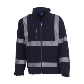 Yoko Fluo Softshell Jacket, Navy, S bedrucken, Art.-Nr. 427772003