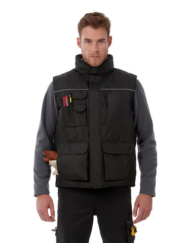 B &amp; C Expert Pro Workwear Bodywarmer, Brown, S bedrucken, Art.-Nr. 428427003