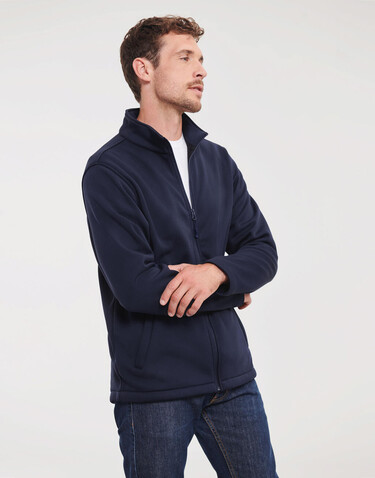 Russell Europe Men`s Smart Softshell Jacket, Black, M bedrucken, Art.-Nr. 429001014