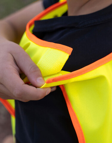 Korntex Children`s Safety Vest Funtastic Wildlife, Lion Yellow, 2XS bedrucken, Art.-Nr. 431138001