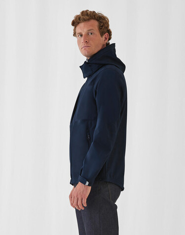 B & C Hooded Softshell/men, White, S bedrucken, Art.-Nr. 431420003 B & C Hooded Softshell/men, White, S bedrucken, Art.-Nr. 431420003