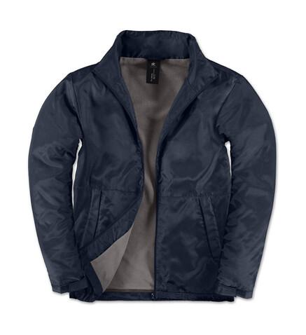 B &amp; C Multi-Active/men Jacket, Navy/Warm Grey, S bedrucken, Art.-Nr. 432422553
