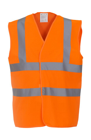 Yoko Fluo 2 Band + Brace Waistcoat, Fluo Orange, S bedrucken, Art.-Nr. 433774051