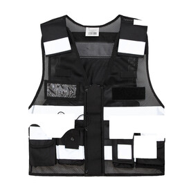 Korntex Mesh Tactical Vest „Sparta“, Black, M/XL bedrucken, Art.-Nr. 435131013