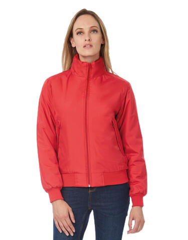 B &amp; C Crew Bomber/women Jacket, Black/Warm Grey, S bedrucken, Art.-Nr. 435421533