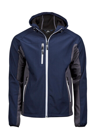 Tee Jays Hooded Lightweight Performance Softshell, Dark Grey/Off White, 3XL bedrucken, Art.-Nr. 435541637 Tee Jays Hooded Lightweight Performance Softshell, Dark Grey/Off White, 3XL bedrucken, Art.-Nr. 435541637