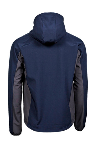 Tee Jays Hooded Lightweight Performance Softshell, Dark Grey/Off White, XL bedrucken, Art.-Nr. 435541635
