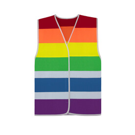 Korntex National Flag Vest Pride, Rainbow, S/M bedrucken, Art.-Nr. 436139993