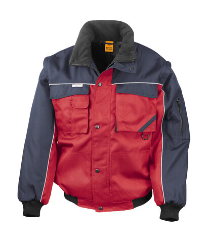 Result Heavy Duty Jacket, Red/Navy, 3XL bedrucken, Art.-Nr. 437334558