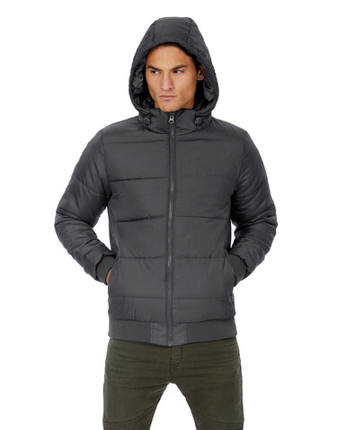 B &amp; C Superhood/men Jacket, Red/Black, 2XL bedrucken, Art.-Nr. 437424517