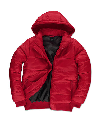 B &amp; C Superhood/men Jacket, Red/Black, 2XL bedrucken, Art.-Nr. 437424517