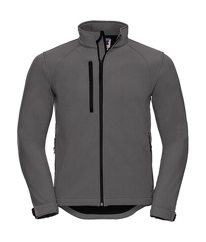 Russell Europe Softshell Jacket, Titanium, XL bedrucken, Art.-Nr. 438001396