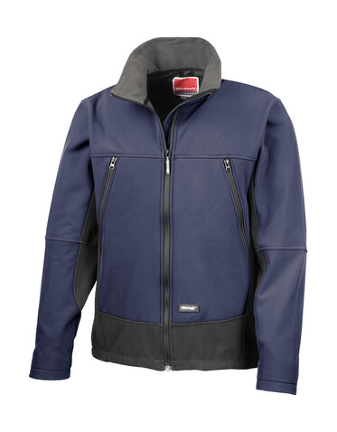 Result Softshell Activity Jacket, Navy/Black, 3XL bedrucken, Art.-Nr. 438332408