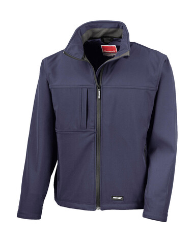 Result Men`s Classic Softshell Jacket, Navy, 3XL bedrucken, Art.-Nr. 439332008