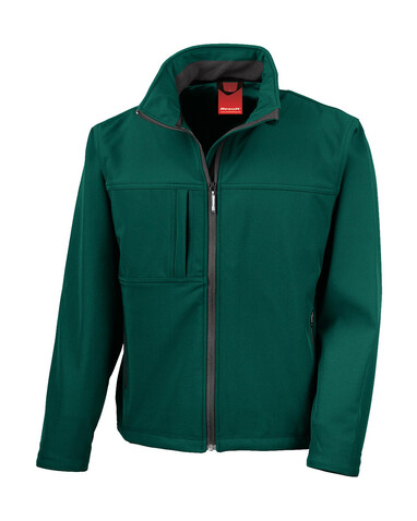 Result Men`s Classic Softshell Jacket, Bottle Green, 2XL bedrucken, Art.-Nr. 439335407 Result Men`s Classic Softshell Jacket, Bottle Green, 2XL bedrucken, Art.-Nr. 439335407