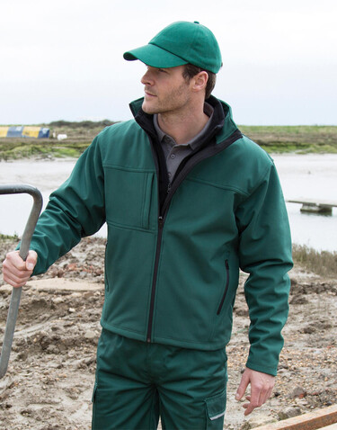 Result Men`s Classic Softshell Jacket, Navy, 4XL bedrucken, Art.-Nr. 439332009