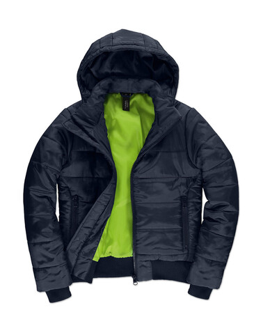 B & C Superhood/women Jacket, Navy/Neon Green, M bedrucken, Art.-Nr. 439422704 B & C Superhood/women Jacket, Navy/Neon Green, M bedrucken, Art.-Nr. 439422704