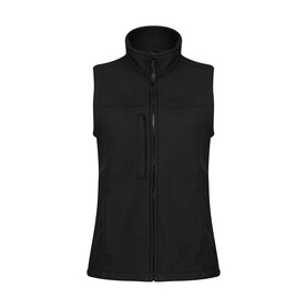 Regatta Ladies` Flux Softshell Bodywarmer, Black/Black, 10 (36) bedrucken, Art.-Nr. 444171523