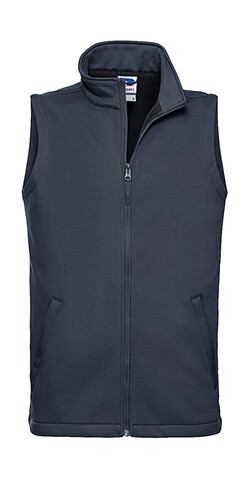 Russell Europe Men`s Smart Softshell Gilet, French Navy, XL bedrucken, Art.-Nr. 445002016