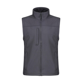 Regatta Flux Softshell Bodywarmer, Seal Grey, S bedrucken, Art.-Nr. 445171293