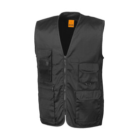 Result Safari Waistcoat, Black, S bedrucken, Art.-Nr. 445331013