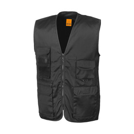 Result Safari Waistcoat, Black, S bedrucken, Art.-Nr. 445331013 Result Safari Waistcoat, Black, S bedrucken, Art.-Nr. 445331013