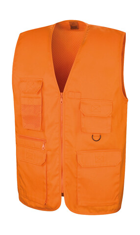 Result Safari Waistcoat, Orange, L bedrucken, Art.-Nr. 445334105
