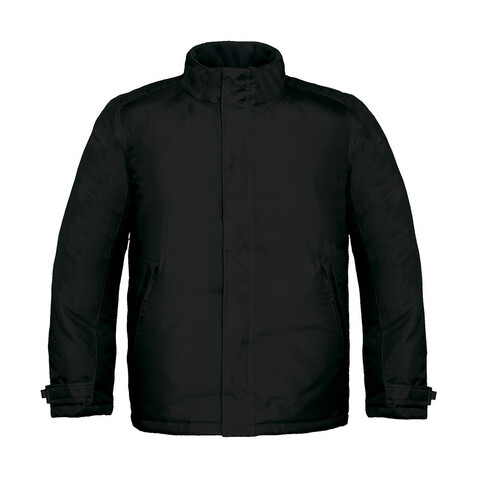 B &amp; C Real+/men Heavy Weight Jacket, Black, 2XL bedrucken, Art.-Nr. 452421017