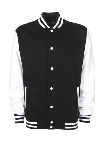 FDM Varsity Jacket, Black/White, XL bedrucken, Art.-Nr. 455551506 FDM Varsity Jacket, Black/White, XL bedrucken, Art.-Nr. 455551506