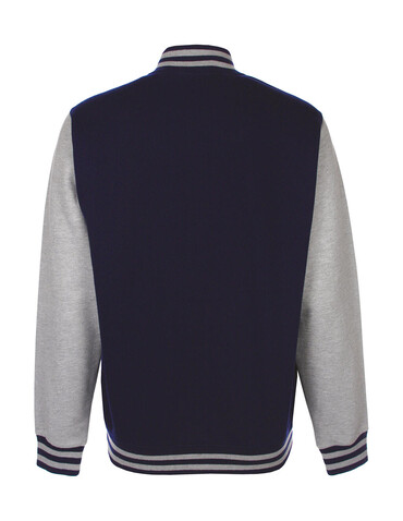 FDM Varsity Jacket, Navy/Sport Grey, L bedrucken, Art.-Nr. 455552745