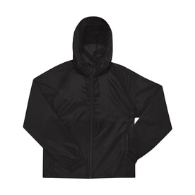 B &amp;amp; C Reset Lined Windbreaker, Black, XS bedrucken, Art.-Nr. 457421011