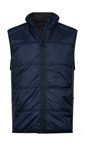 Tee Jays Hybrid-Stretch Bodywarmer, Navy/Navy, 3XL bedrucken, Art.-Nr. 457542518