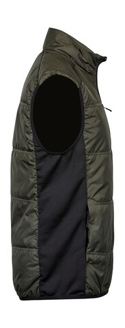 Tee Jays Hybrid-Stretch Bodywarmer, Black/Black, 4XL bedrucken, Art.-Nr. 457541779