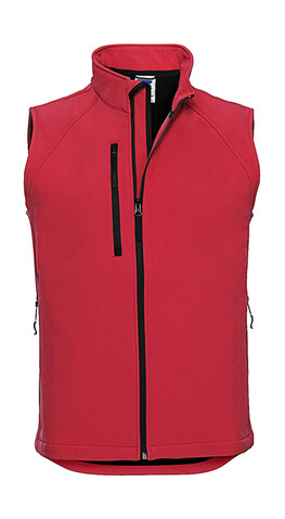 Russell Europe Softshell Gilet, Classic Red, M bedrucken, Art.-Nr. 459004014