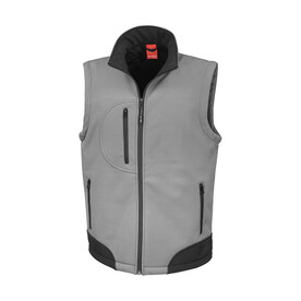 Result Softshell Bodywarmer, Workguard Grey/Black, S bedrucken, Art.-Nr. 459331103 Result Softshell Bodywarmer, Workguard Grey/Black, S bedrucken, Art.-Nr. 459331103
