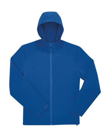 B &amp; C Reset 3Lr Hooded Softshell, Royal Blue, XS bedrucken, Art.-Nr. 460423001
