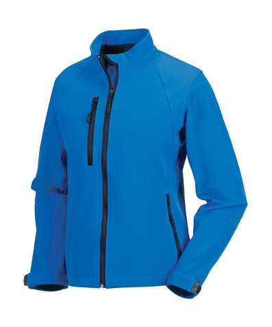 Russell Europe Ladies` Softshell Jacket, Azure, M (38) bedrucken, Art.-Nr. 462003164