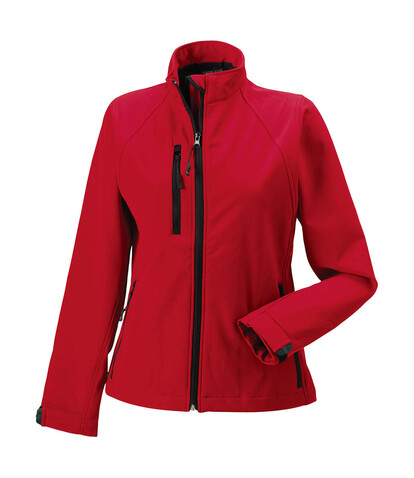 Russell Europe Ladies` Softshell Jacket, Classic Red, M (38) bedrucken, Art.-Nr. 462004014 Russell Europe Ladies` Softshell Jacket, Classic Red, M (38) bedrucken, Art.-Nr. 462004014