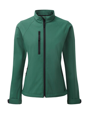 Russell Europe Ladies` Softshell Jacket, Bottle Green, 2XL (44) bedrucken, Art.-Nr. 462005407