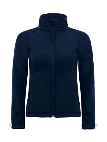 B &amp; C Hooded Softshell/women, Navy, M bedrucken, Art.-Nr. 462422004