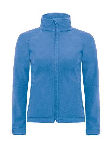 B &amp; C Hooded Softshell/women, Azure, M bedrucken, Art.-Nr. 462423104