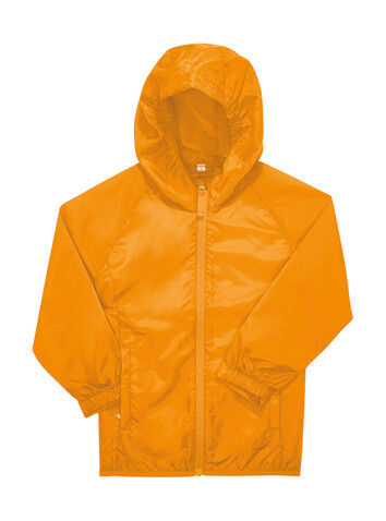 B &amp; C #Reset Windbreaker /kids, Meta Orange, 7/8 (122/128) bedrucken, Art.-Nr. 465424445