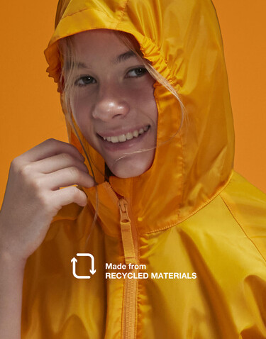 B &amp; C #Reset Windbreaker /kids, Bottle Green, 7/8 (122/128) bedrucken, Art.-Nr. 465425405