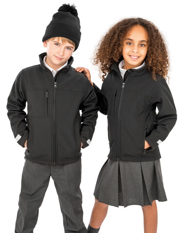 Result Junior/Youth Classic Soft Shell, Black, S (5-6) bedrucken, Art.-Nr. 466331013