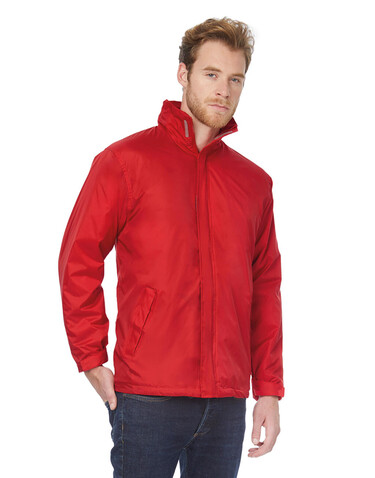B &amp; C Ocean Shore Midseason Parka, Red, 3XL bedrucken, Art.-Nr. 467424008