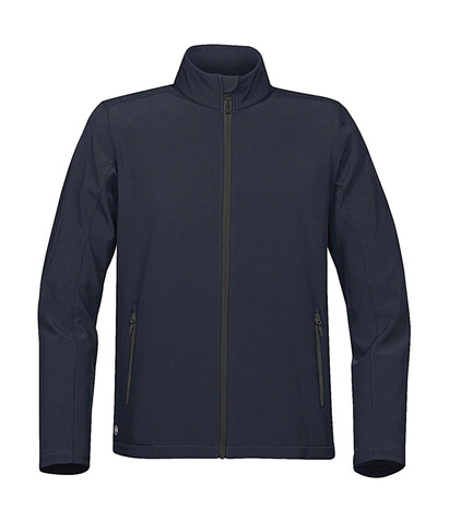 StormTech Orbiter Softshell Jacket, Navy/Carbon, L bedrucken, Art.-Nr. 468182615